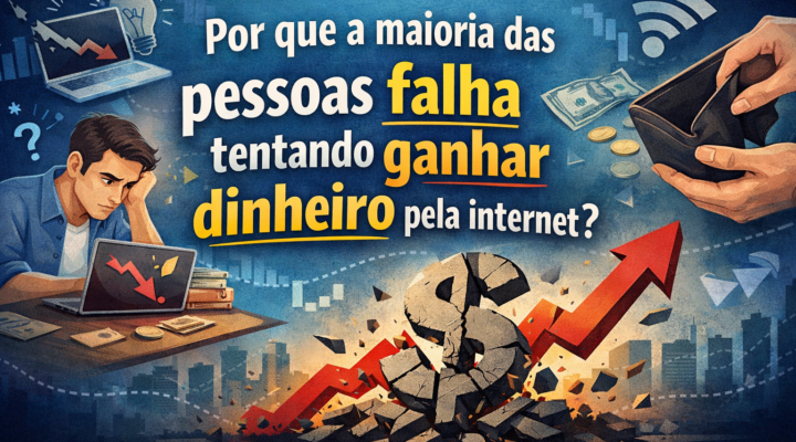 Por que a maioria das pessoas falha tentando ganhar dinheiro pela internet?